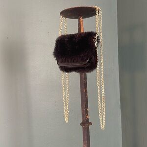 Little fur purse , clutch , or belted purse